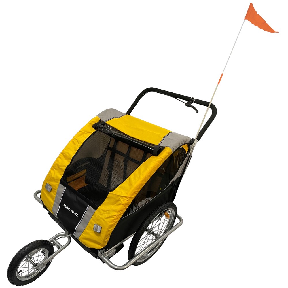 PTDWSW 2 In 1 Double Trailer/Stroller 2 Child Bike Corp